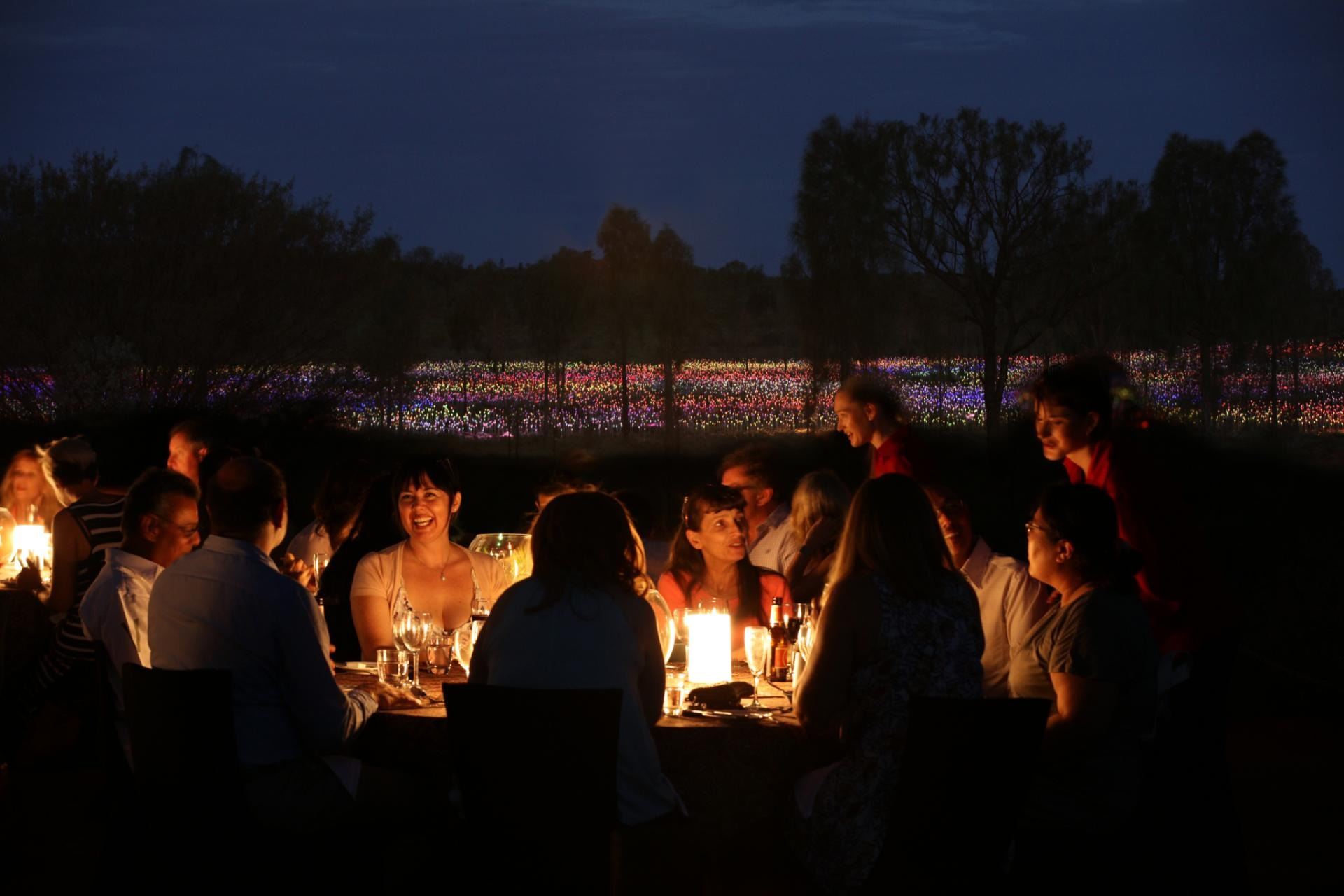 Uluru Field of Light + Sounds of Silence 3-Course Dinner (Including Hotel Transfers)