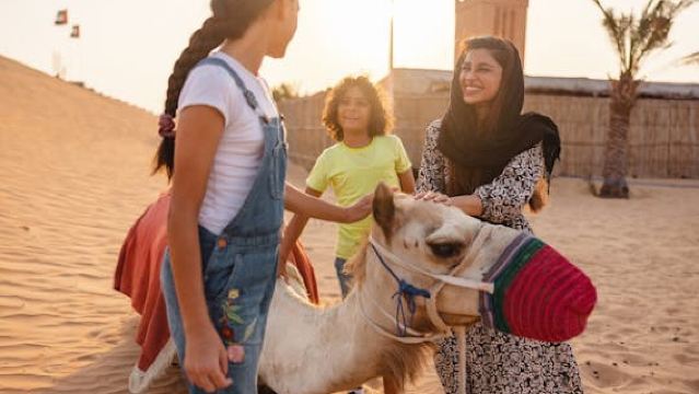 Dubai desert safari with BBQ dinner & local driver