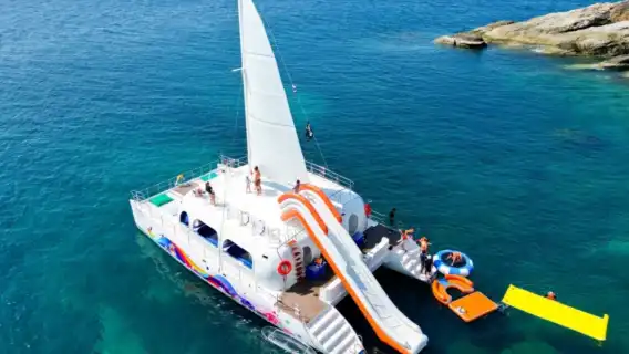 泰國布吉島蜜月島+蛋島體驗潛水浮潛4小時【冰淇淋號雙體動力遊艇半日遊+指定區域飯店接送】