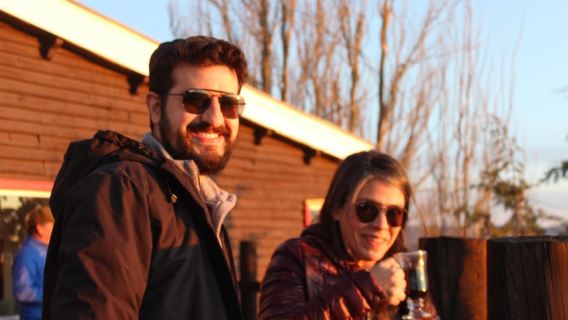 Sunset over the Andes Mountains