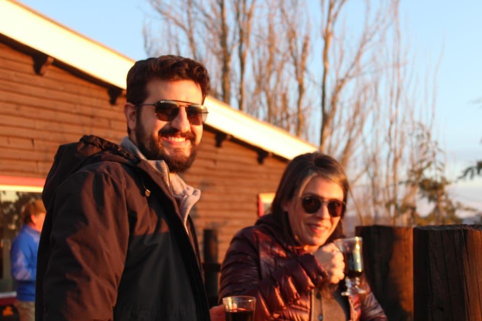 Sunset over the Andes Mountains