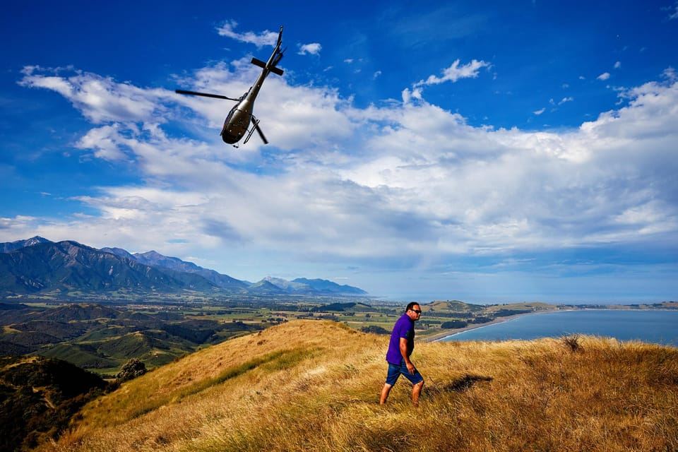 Kaikōura: 45-Minute Whale Watching Helicopter Tour