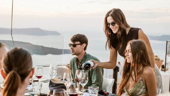Santorini Wine Adventure with 12 Wine Tastings, Tapas and Sunset