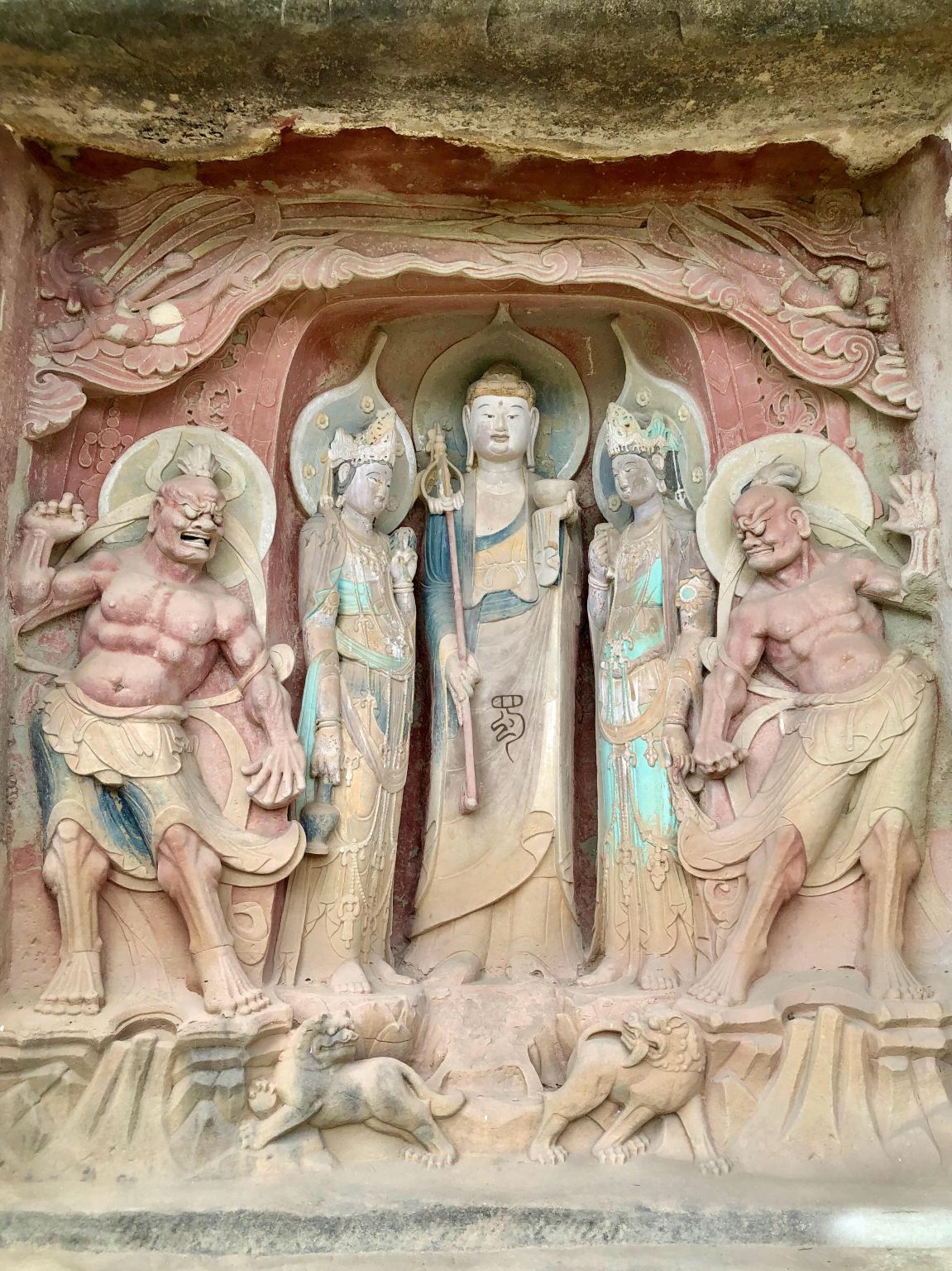 사천 바중 수이닝사 절벽 조각 + 산두이스 전세 차량 당일 치기 여행 영어 서비스