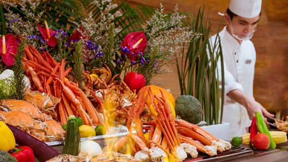 Zhuhai Chimelong Resort Hotel Chimelong Hengqin Bay Ristorante buffet con delfini biglietto serale con colazione per adulti/biglietto per bambini