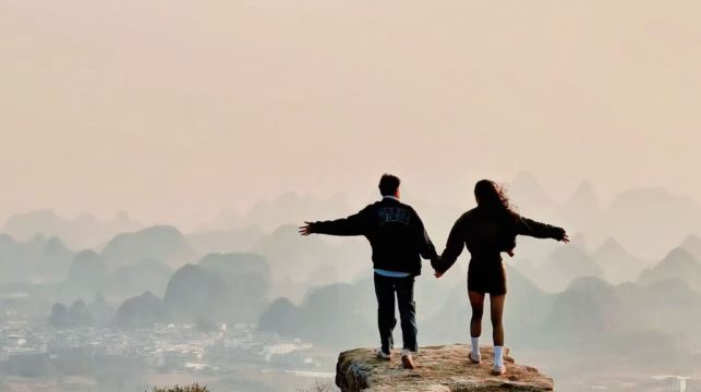 桂林陽朔興坪三星漓江遊船竹筏1日遊千里江山圖