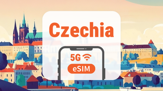 eSIM جمهورية التشيك 5G | شبكتان • جميع تطبيقات الذكاء الاصطناعي وTikTok | 1–30 يومًا | QR Code
