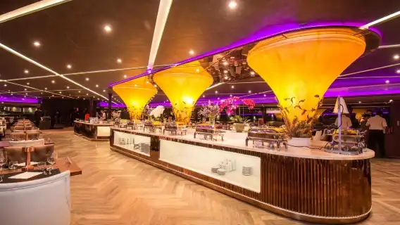 泰國曼谷奧彼林號夜遊湄南河【暹羅天地碼頭】