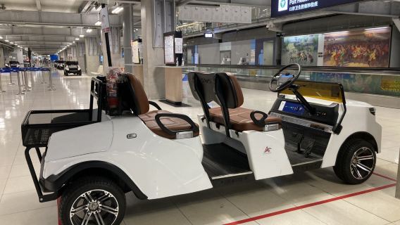 Tratamiento VIP en Tailandia: entrada rápida + recogida en el aeropuerto en carrito de golf + servicio de equipaje + recogida en el aeropuerto en vehículo VIP para 9 personas