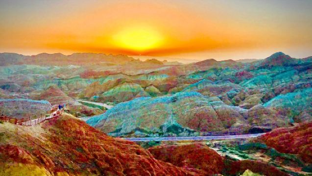 Lanzhou ink danxia half-day tour (2-8 person small group, genuine pure play, no shopping, optional time slots)