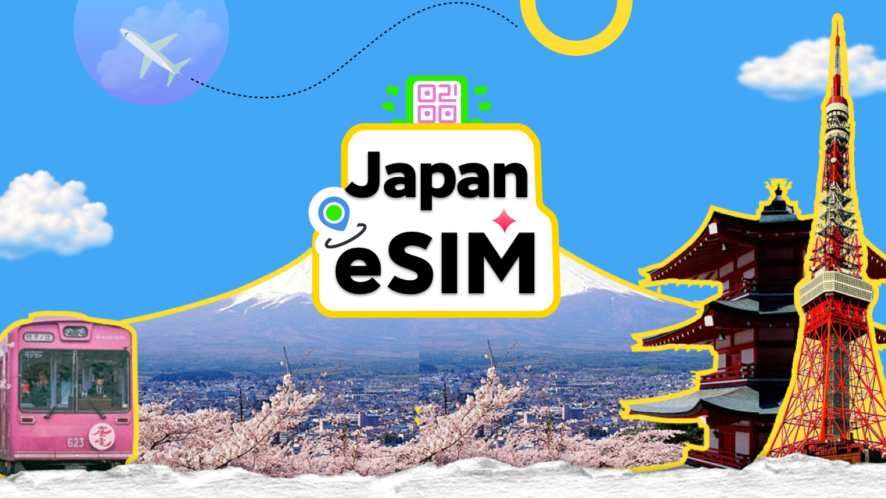 ญี่ปุ่น | Docomo 4G eSIM | Daily Pack | Internet ความเร็วสูง | ไม่ต้องถอดการ์ด | Natural Day | QR co