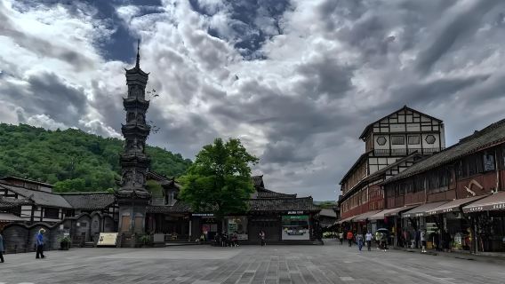 Depart from Chengdu: Dujiangyan attraction+ Jiezi Ancient Town one-day tour