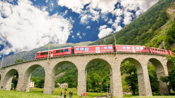 From Milan: Bernina Train and St. Moritz Day Trip
