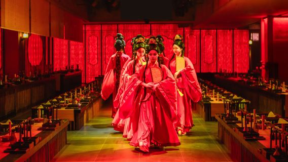 [Qingdao · Banquete Imperial Inmersivo] Disfruta de gastronomía y espectáculo | 12 platillos exquisitos · 100 minutos de danza y música que narran 2000 años de historia - Banquete Lanqi