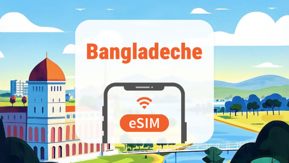 Bangladesh eSIM | Todas as IAs | 1–30 Dias | Código QR