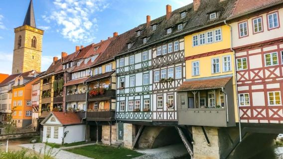 Erfurt: Unterwegs mit dem Brückenkaufmann. Stadtführung mit Jubiläumsverkostung.