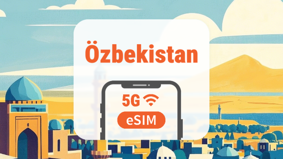 Özbekistan 5G eSIM | Çift Şebeke • Tüm AI & TikTok | 1–30 Gün | QR Kod