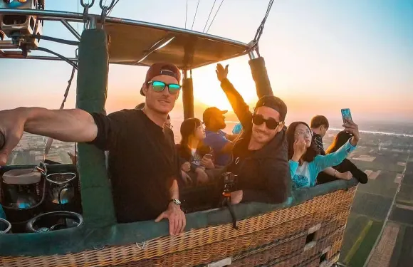 盧克索熱氣球【首飛/熱氣球觀日出/酒店接送/俯瞰埃及景觀】