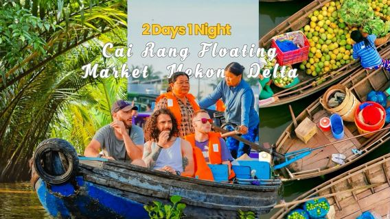 Depuis Hô-Chi-Minh-Ville: Excursion nocturne sur le Mékong – Marché de Can Tho, bateau, vélo et cuisine