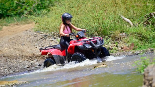 Da San Jose: avventura in quad nella giungla, sulla spiaggia e sul fiume