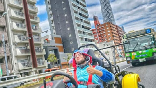 Go-Kart-Route durch die Bucht von Tokio|Adrenalin pur in 120 Minuten