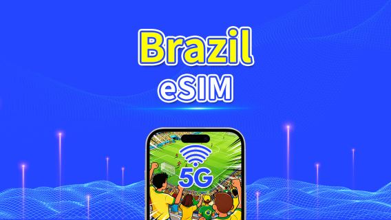 eSIM Brasile | 5G/4G | Pacchetto Dati Giornaliero/Totale | 1–30 giorni | Fatturazione 24 Ore | Codice QR