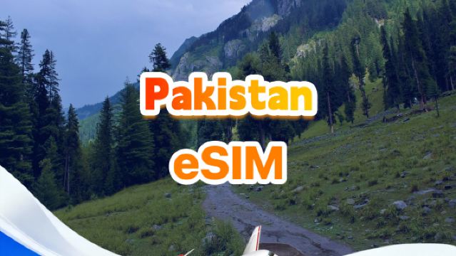 eSIM 4G pakistanaise | Forfait complet | Total 1 Go à 30 Go | 3 à 30 jours | QR code