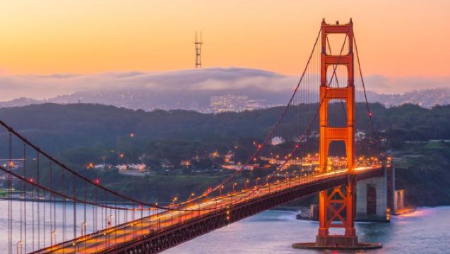 美國舊金山：金門大橋+索薩利托+漁人碼頭+九曲花街+雙子峰