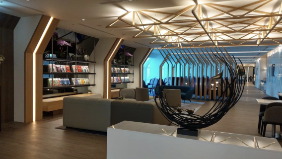 Taiwan Taoyuan International Airport terminal 2 oriental club lounge VIP lounge service | 3-hr transit with dining