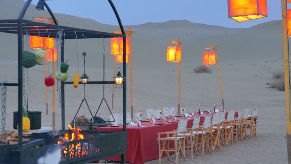 敦煌沙漠BBQ燒烤晚餐+ATV體驗+滑沙+篝火星空+美拍大片