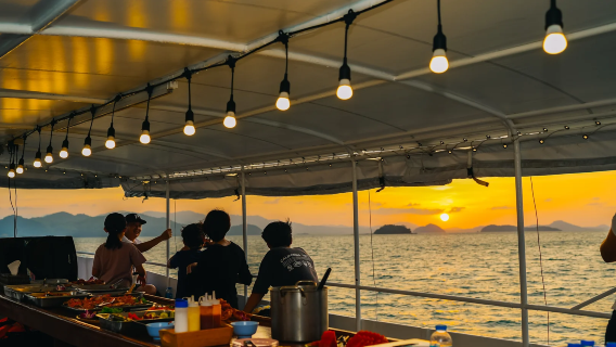 Phang Nga Bay Sea Canoeing + Koh Panak Cave + HongIsland with Sunset Seafood Dinner Cruise in Phuket Thailand
