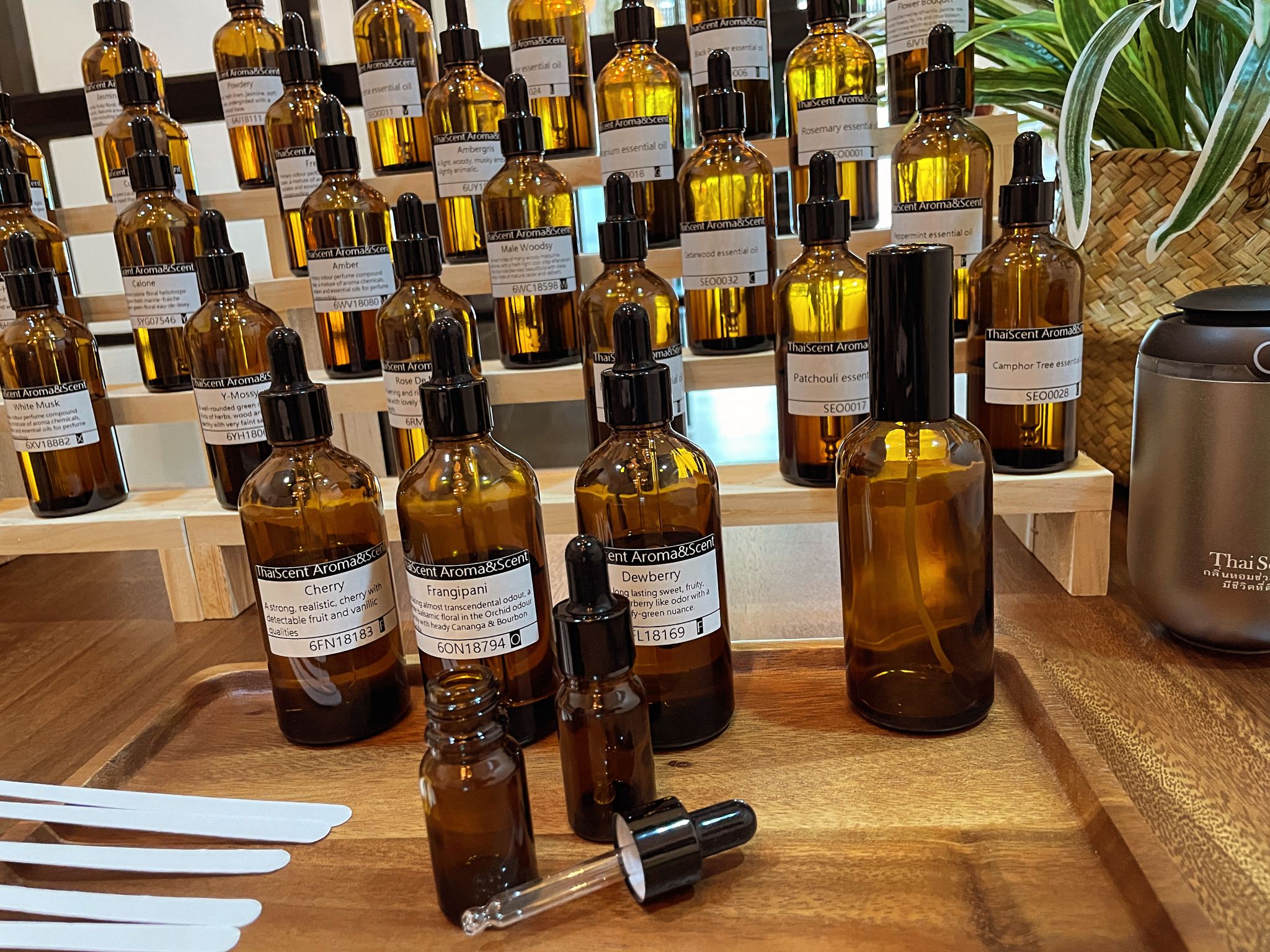 Perfumer experience - DIY perfume course ThaiScent Aroma Space