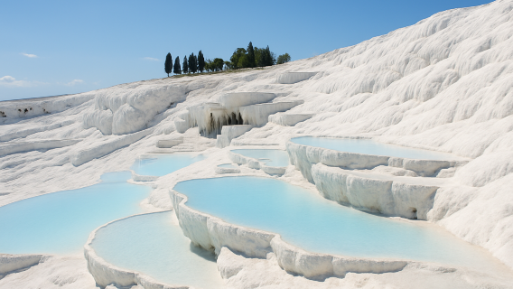 Excursion d'une journée à Pamukkale au départ d'Izmir/Selçuk/Kuşadası