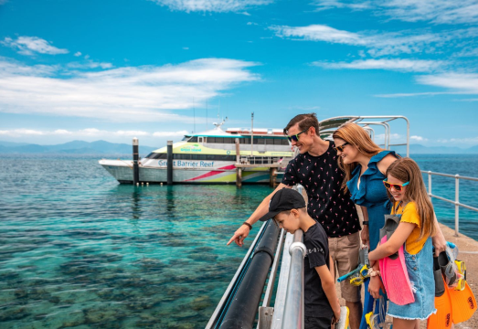 Cairns Big Cat/Green Island Great Barrier Reef Cruise [Short Trip/Snorkeling/Glass Bottom Boat] AUD 95.34