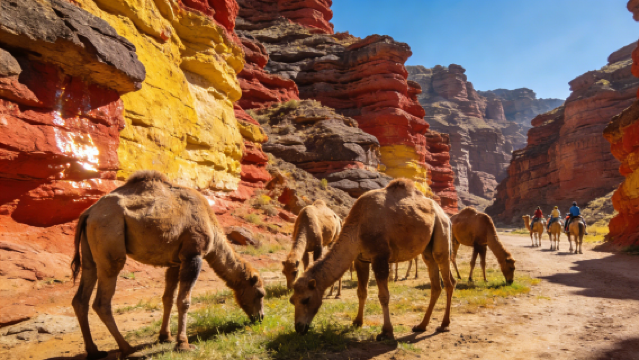 張掖平山湖大峽谷+七彩丹霞旅遊景區一日遊【純玩無購物】