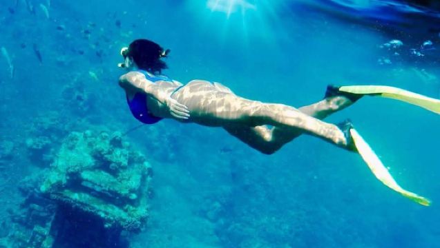 3-hour diving and snorkeling experience at Blue Lagoon Nusa Ceningan in Bali, Indonesia [Bali: Blue Lagoon snorkeling and waterfalls]