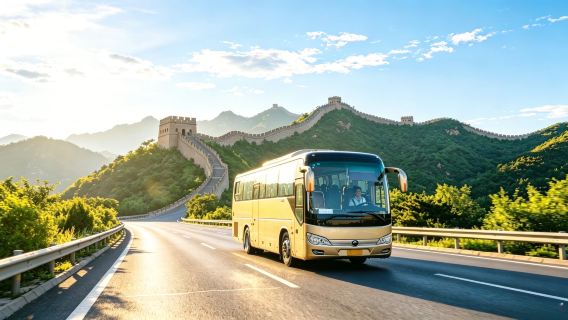 Bezpośredni autobus do Mutianyu i z powrotem + transfer + przewodnik