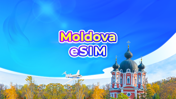 Moldavien 5G eSIM | Daglig förbrukning/datapaket | 24-timmarsdebitering | QR-kod