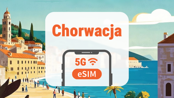 Chorwacja 5G eSIM | Podwójna sieć • Wszystkie AI & TikTok | 1–30 dni | Kod QR
