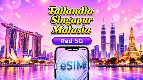 Singapur / Malasia / Tailandia 5G eSIM | Admite Google Maps / TikTok / ChatGPT | Planes diarios / de datos totales | Facturación 24 horas | 1–30 días | Código QR