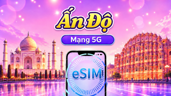 Ấn Độ | 5G/4G eSIM | Gói ngày/Gói data | Tính phí theo ngày tự nhiên | 1-30 ngày | Mã QR