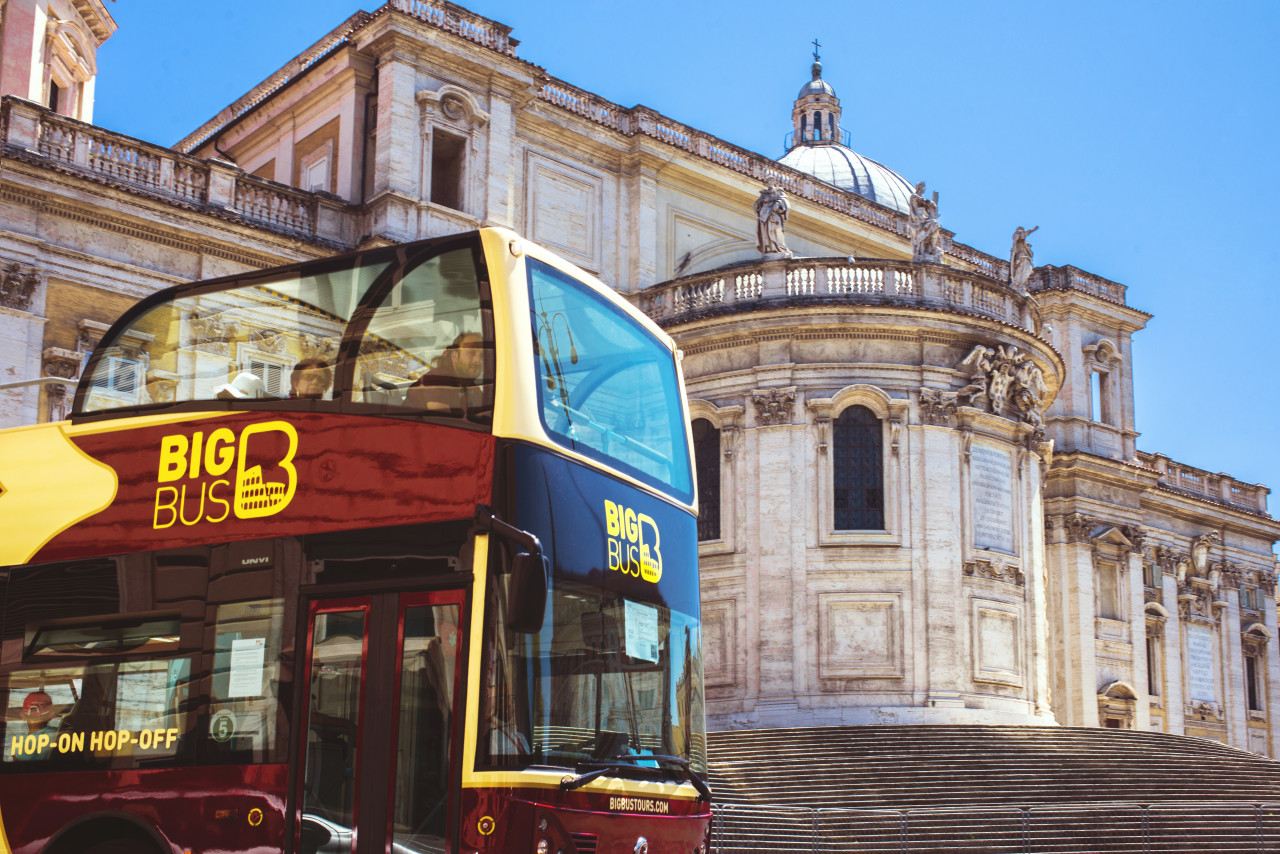 Italy Rome BIG BUS Bus Pariwisata Hop-on Hop-off - Big Bus Rome Hop-on Hop-off Bus Tour