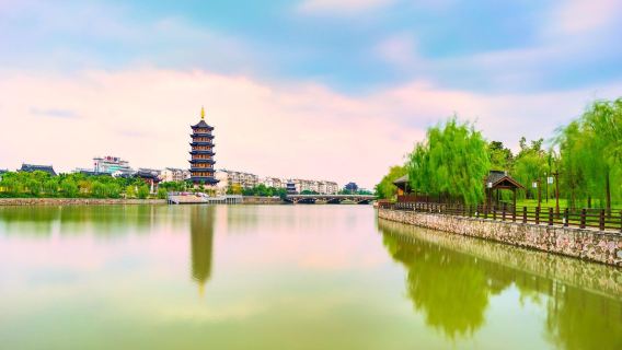 [Today's Sea Talk] Taizhou guide Hailing urgent orders come to me! Senior cultural speaker Li Zhongqin Lake Qianduo attraction Wanghai Tower and other scenic spots in-depth guide
