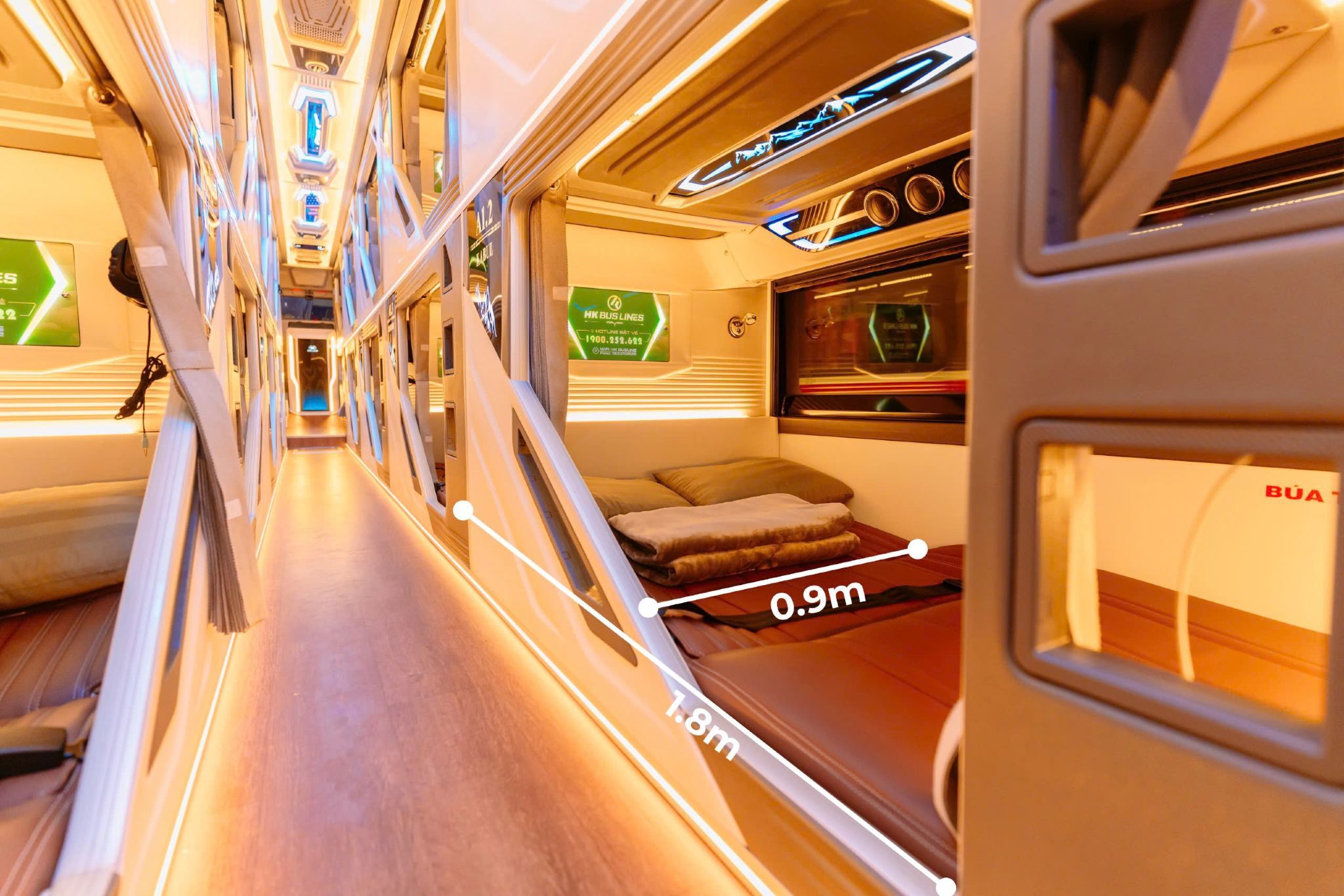 Da Nang - Nha Trang  VIP Sleeper Bus by HK Buslines [Official]