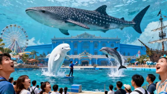 Zhuhai Chimelong Ocean Kingdom tour di un giorno [Include spettacolo pirotecnico + Fast Pass opzionale/Aggiungi "Chimelong Show"]