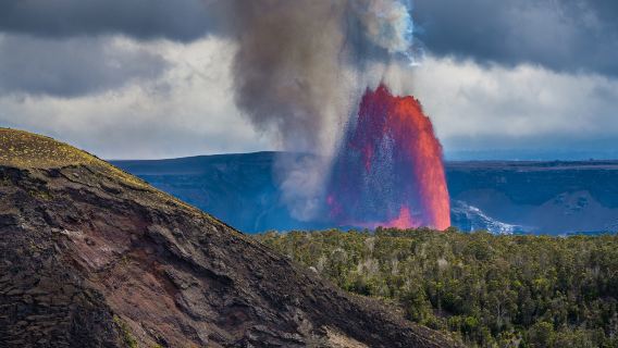 美國夏威夷大島國家火山公園+普納魯吾黑沙灘一日遊