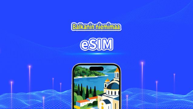 Euroopan Balkanin niemimaan eSIM | 4G | nopea data | päiväpaketti/datapaketti | 24 tuntia | 1-30 päivää | QR-koodi