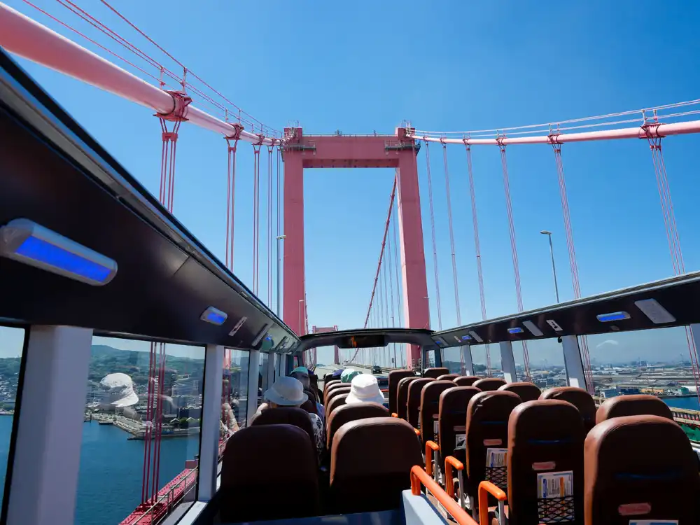 Fukuoka Nishitetsu bus center Dazaifu double-decker sightseeing