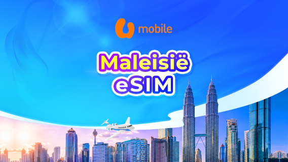 Maleisië U Mobile 5G eSIM | Dagbundel/Data Bundel | 24-uurs facturering | QR-code