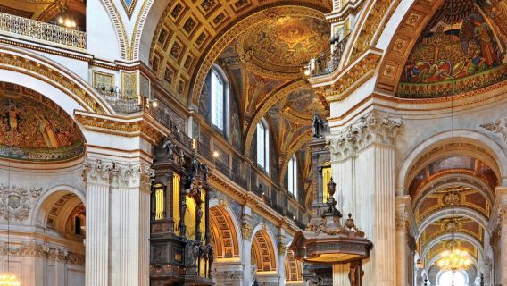 London: Billet til adgang til St. Paul's Cathedral & audioguide + Enkeltrejse Uber Boat